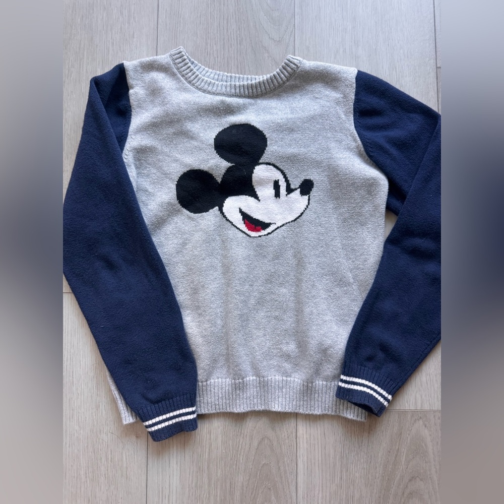 Janie and Jack x Disney Mickey Mouse Intarsia Sweater - Size 8